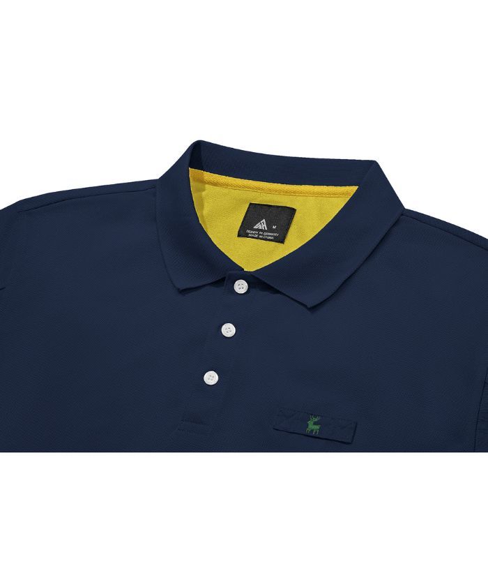 ZITY Men's 3 Button Up Slim Fit Polo Shirt-CUMPO03041