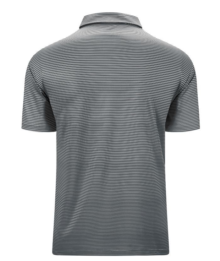 ZITY Men's Button Up Stripe Polo Shirt-CFMPO00062