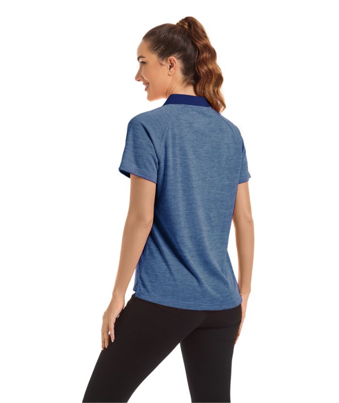 ZITY Women's Casual Slim Fit Sports Polo Shirt-CUWPO01363