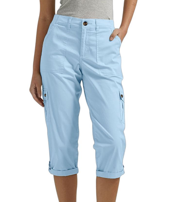 ZITY Women's Solid Color Multi Pocket Three Quarter Pant-DUWCS06170