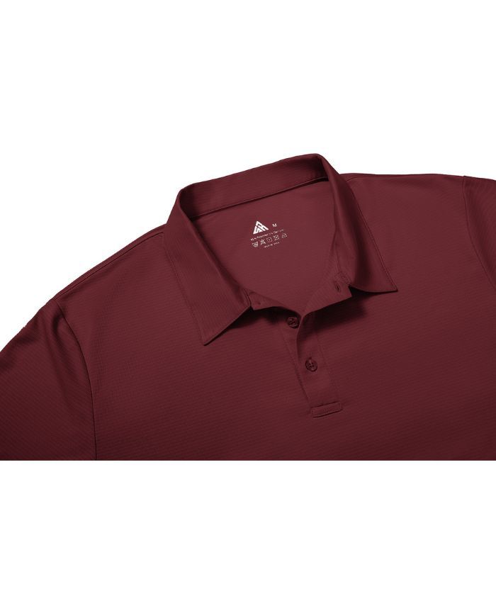 ZITY Men's Button Up Slim Fit Polo Shirt-CUMPO05766