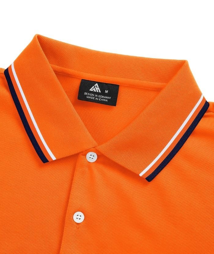 ZITY Men's Button Up Dri Fit Golf Polo Shirt-CFMPO00134