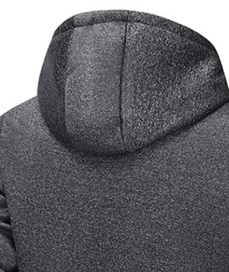 ZITY Men's Fleece Jacket Side Pocket with Zipper Casual Hoodie-DUMFH04877 | Zitysports