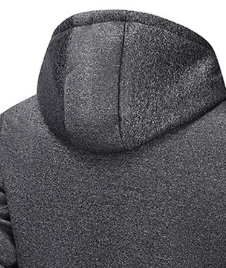 ZITY Men's Fleece Jacket Side Pocket with Zipper Casual Hoodie-DUMFH04877 | Zitysports