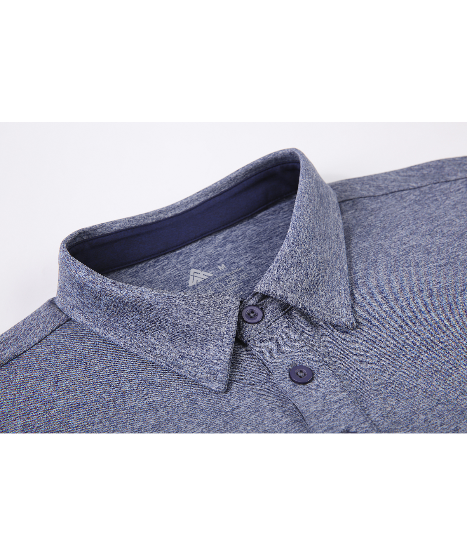 ZITY Men's Long Sleeve Moisture Wicking Polo Shirt-CFMLP00007