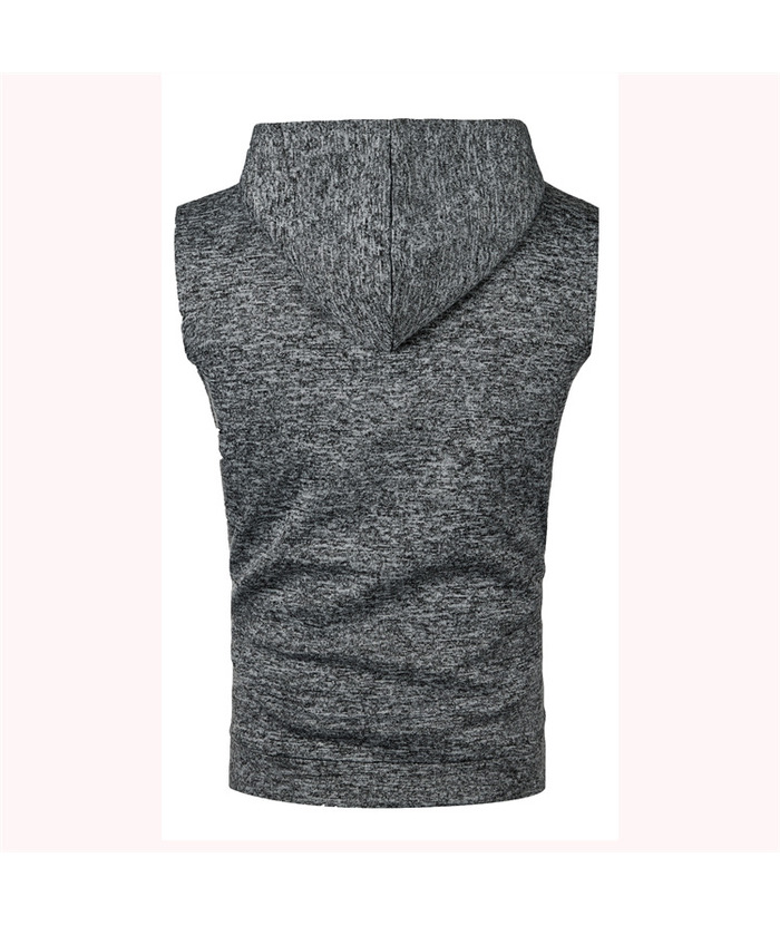 Men's Sleeveless Hooded Sport Vest Casual Hoodie-ZPK007596 | Zitysports