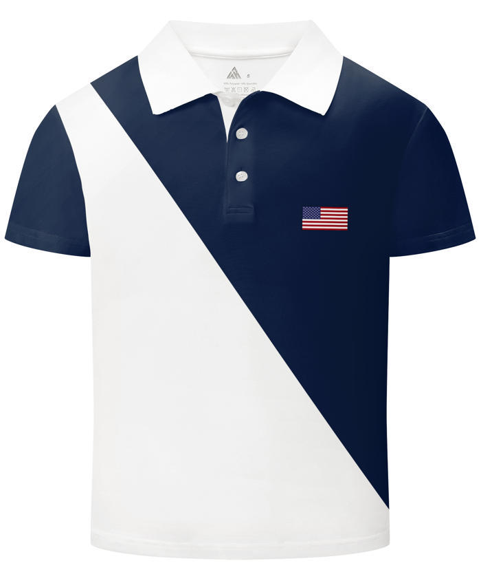 ZITY Kid's Summer Color Block Dri Fit Golf Polo Shirt-CUBPO02402