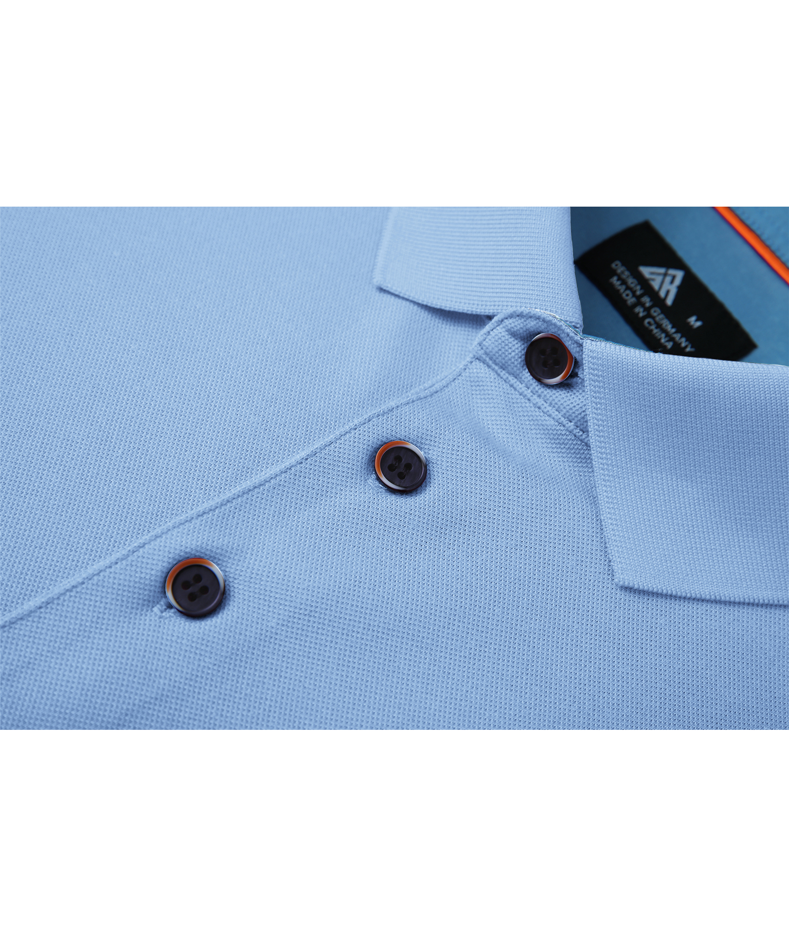 ZITY Men's Button Up Dri Fit Long Sleeve Polo Shirt-CFMPO00095