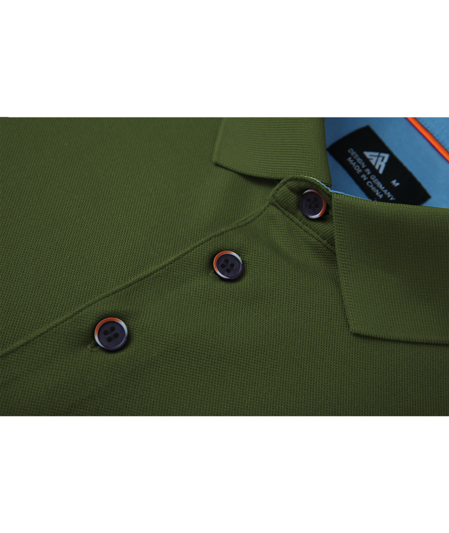 ZITY Men's Button Up Dri Fit Long Sleeve Polo Shirt-CFMPO00095