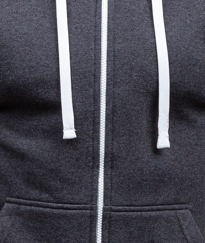 ZITY Men's Long Sleeve Full Zipper Casual Hoodie with Kangaroo Pockets-DUMHD05003|Zitysports