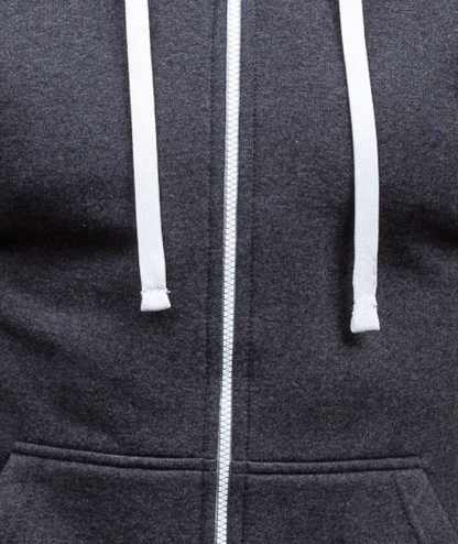 ZITY Men's Long Sleeve Full Zipper Casual Hoodie with Kangaroo Pockets-DUMHD05003|Zitysports