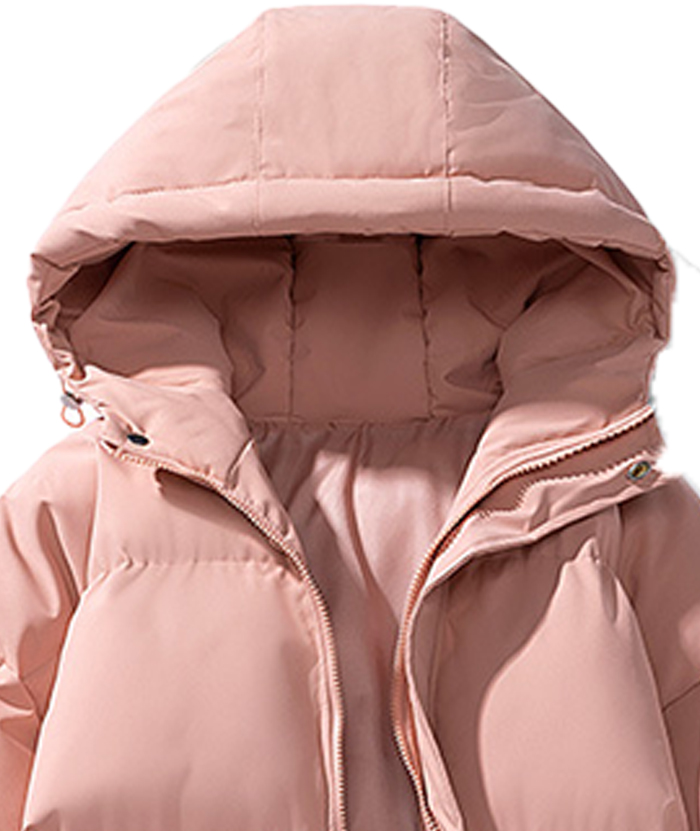 ZITY Men's Full Zipper Solid Color Puffer Jacket-DUMCO05528