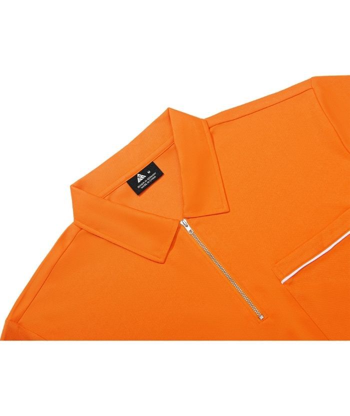 ZITY Men's Quarter Zip Slim Fit Polo Shirt-ZPK008403