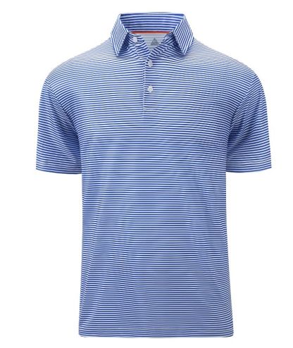ZITY Men's Button Up Stripe Polo Shirt-CFMPO00062