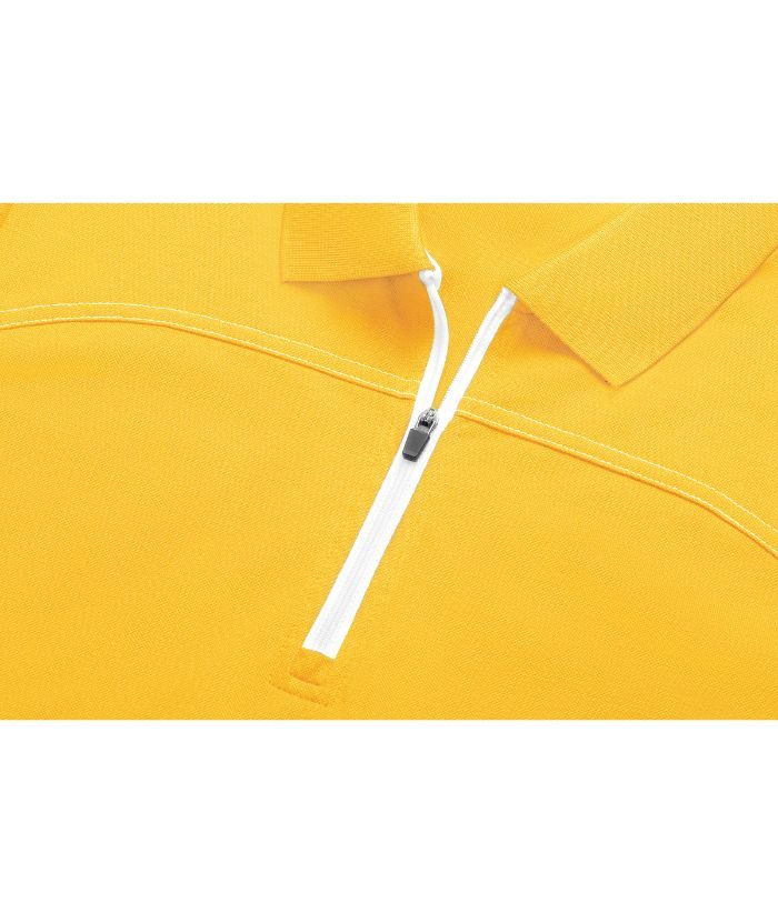 ZITY Women's Quarter Zip Slim Fit Solid Color Polo Shirt-CUWPO01996