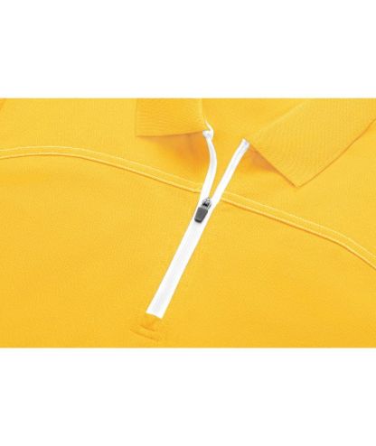 ZITY Women's Quarter Zip Slim Fit Solid Color Polo Shirt-CUWPO01996