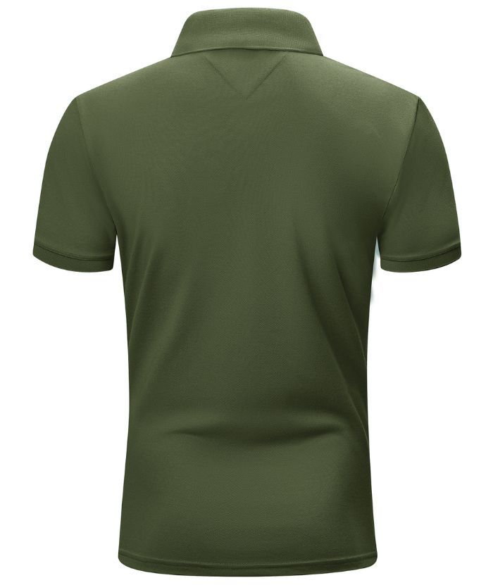 ZITY Men's Button Up Dri Fit Polo Shirt-CEMPO01623