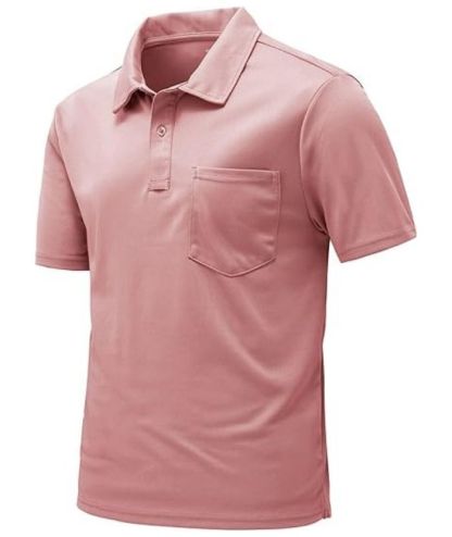 ZITY Men's Button Up Quick Dri Casual Polo Shirt-CEMPO03494
