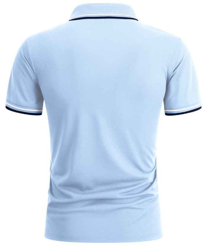 ZITY Men's Button Up Dri Fit Golf Polo Shirt-CFMPO00134