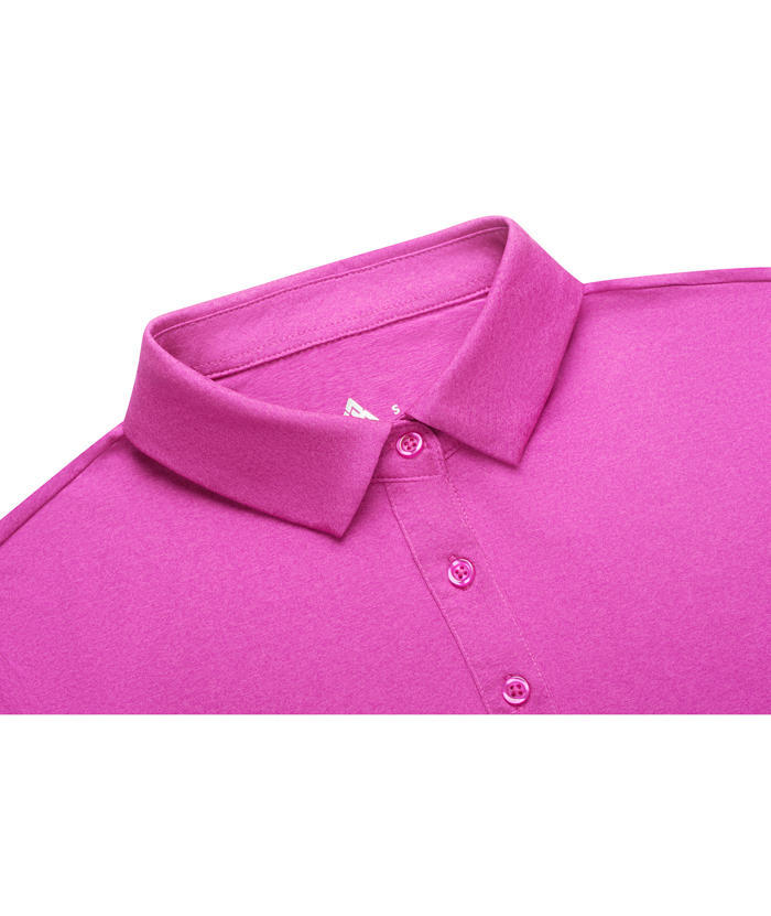 ZITY Women's Solid Color Dri Fit Golf Polo Shirt-CUWPO01308