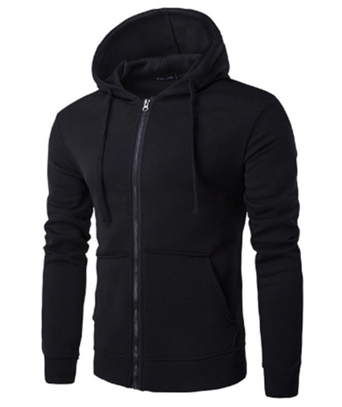 Wholesale Men's Solid Color Kangaroo Pocket Fleece Hoodie | Zitysports