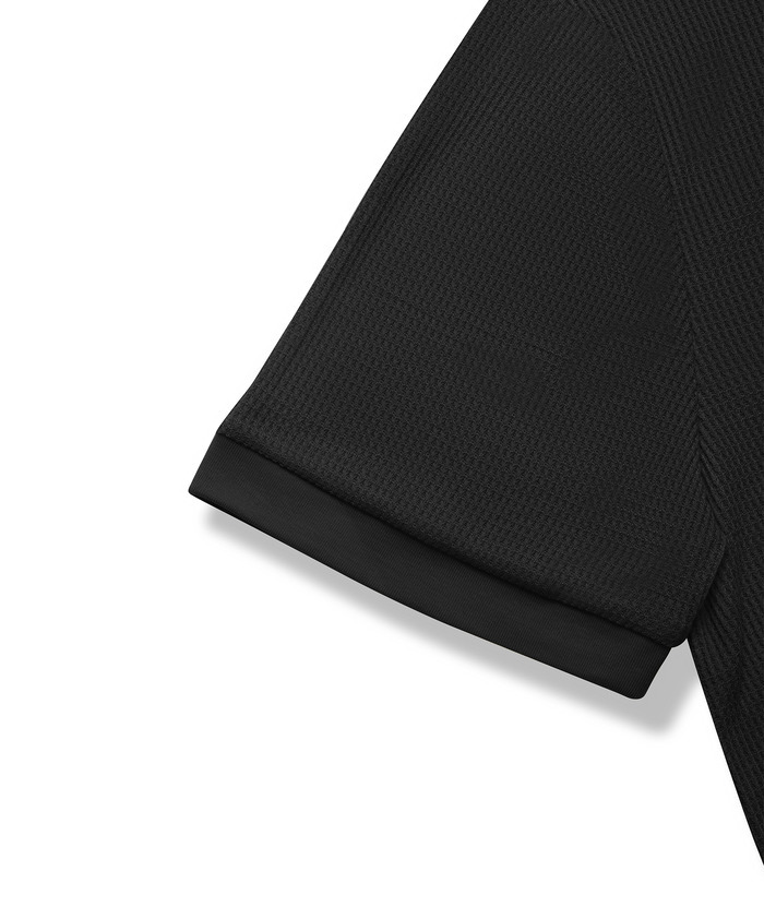 ZITY Men's Slim Fit Button Up Summer T-Shirt-CUMSS01031