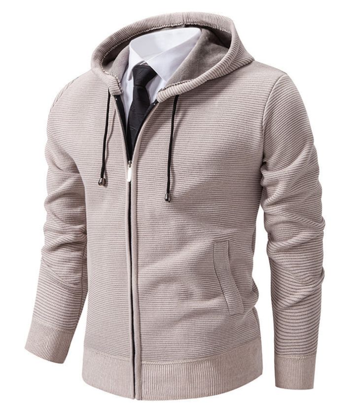 ZITY Men's Casual Warm Fleece Lined Zip Up Hooded Slim Fit Hoodie-DUMCO05038|Zitysports