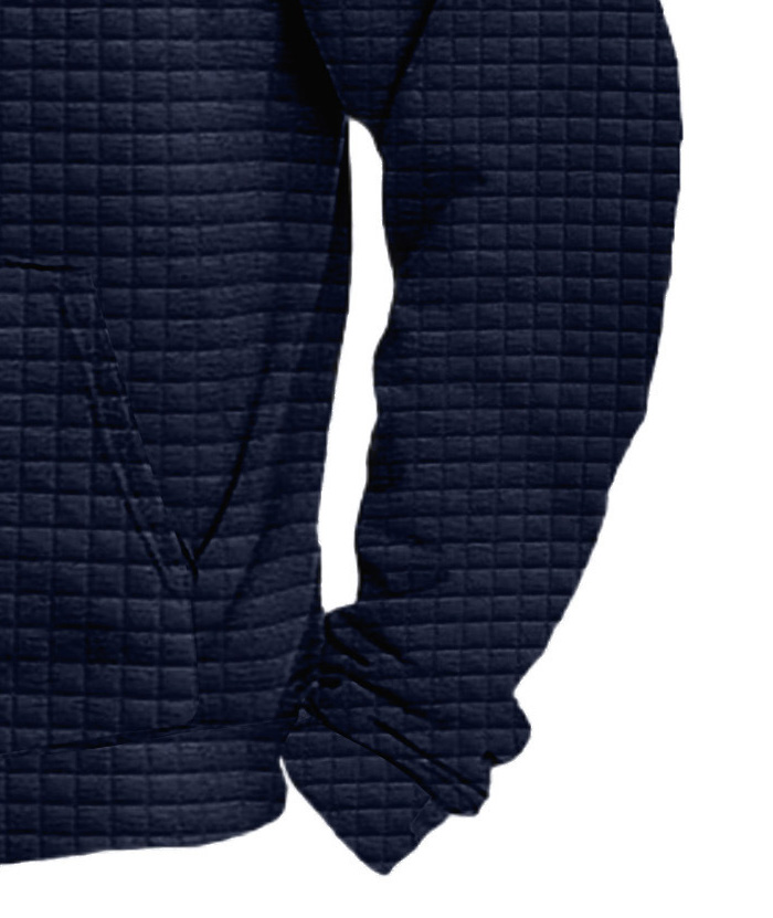 ZITY Men's Trendy Fashion Waffle Knit Sweatshirt Hoodie-DUMFH04886|Zitysports