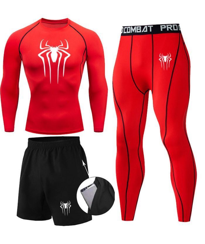 ZITY Men's Dri Fit Three Piece Compression Suit-DUMTR05987
