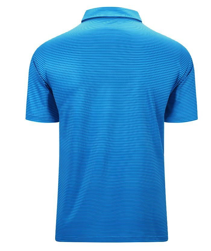 ZITY Men's Button Up Stripe Polo Shirt-CFMPO00062