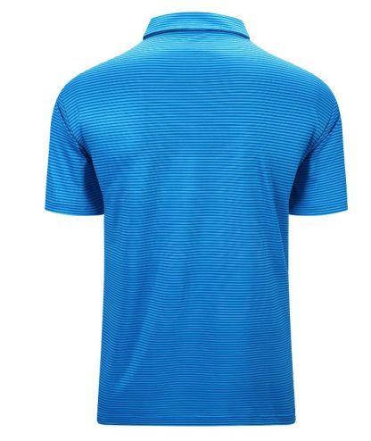 ZITY Men's Button Up Stripe Polo Shirt-CFMPO00062