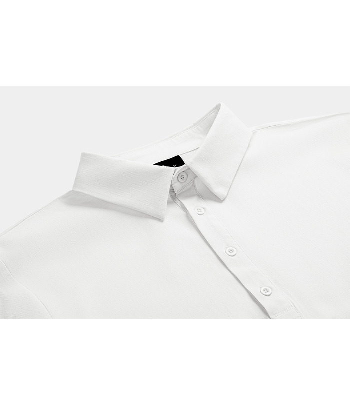 ZITY Men's Long Sleeve Button Up Polo Shirt-CUMLS01287