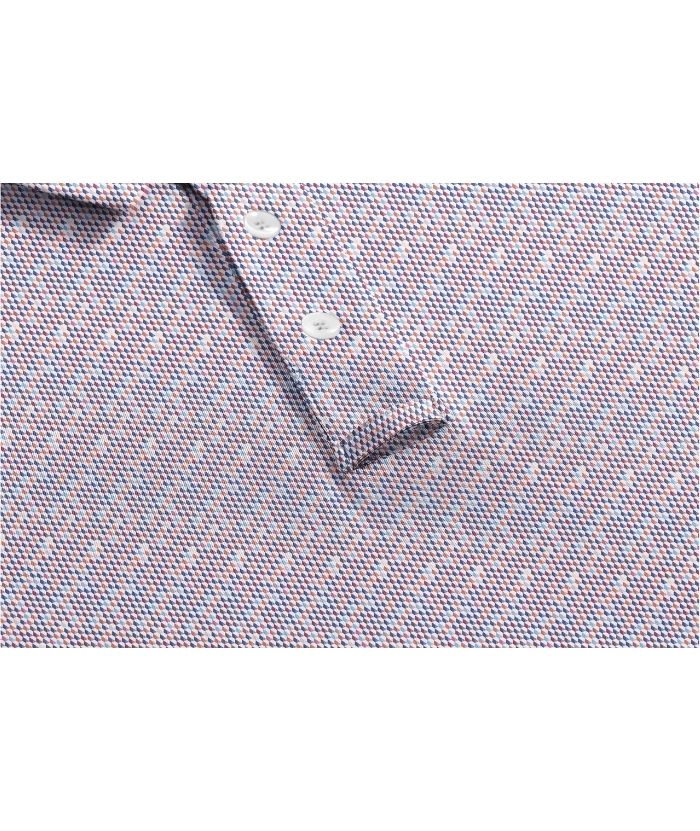 ZITY Men's Button Up Dri Fit Printed Polo Shirt-CUMPO05527