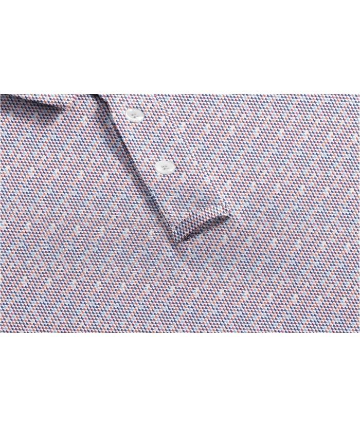 ZITY Men's Button Up Dri Fit Printed Polo Shirt-CUMPO05527