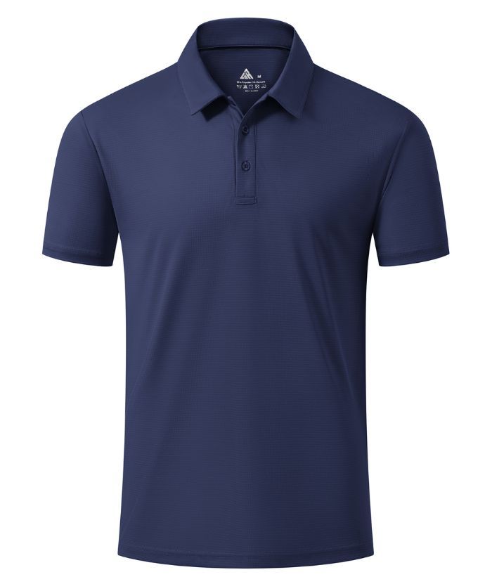ZITY Men's Button Up Slim Fit Polo Shirt-CUMPO05766