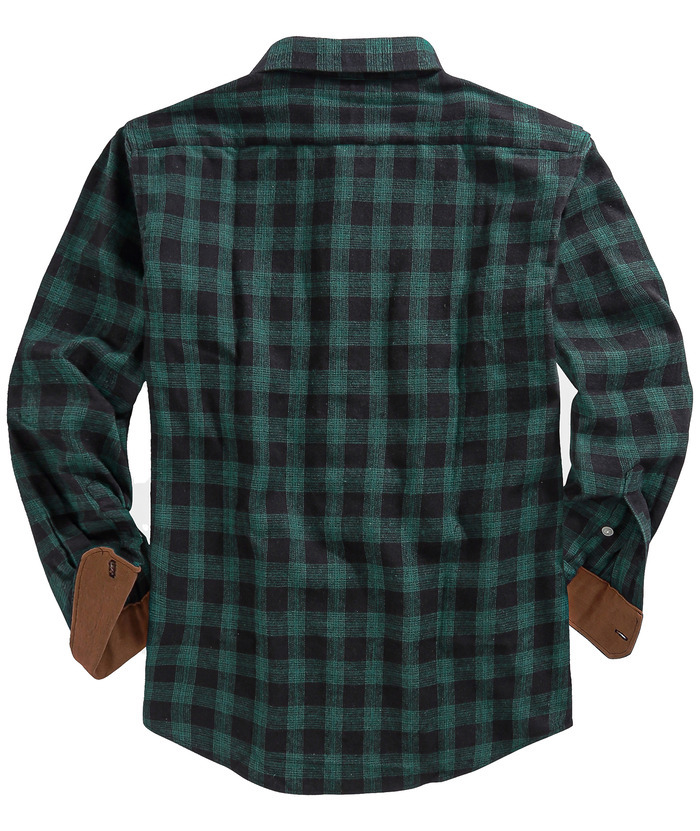 ZITY Men's Plaid Button Up Shirt with Flap Pocket Spring Fall Top-ZPK006565 | Zitysports
