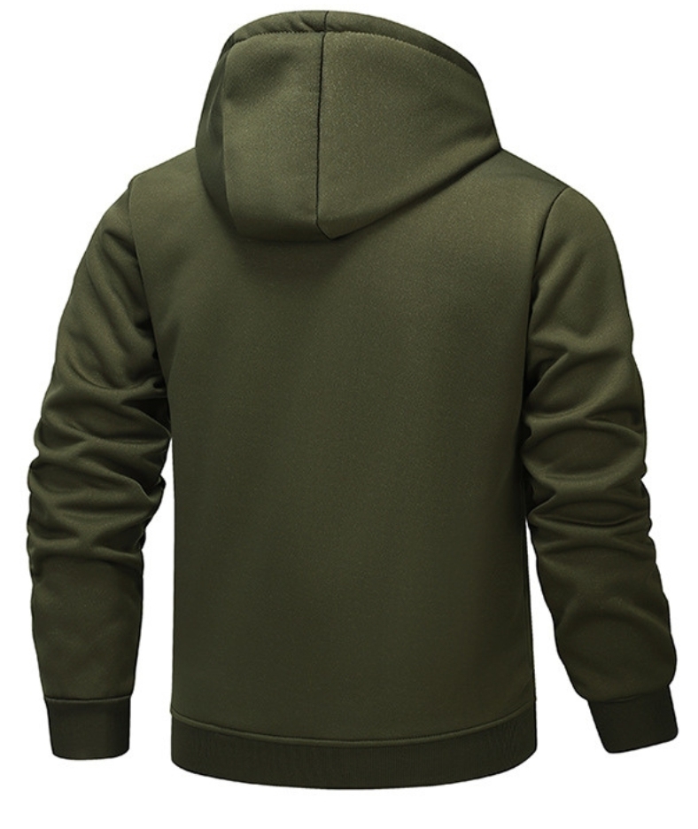 ZITY Men's Fleece Jacket Side Pocket with Zipper Casual Hoodie-DUMFH04877 | Zitysports