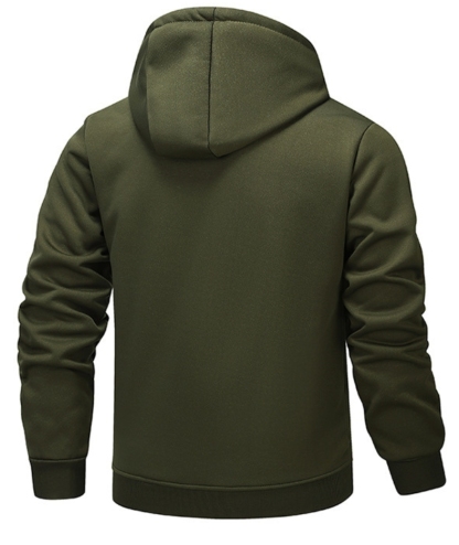 ZITY Men's Fleece Jacket Side Pocket with Zipper Casual Hoodie-DUMFH04877 | Zitysports