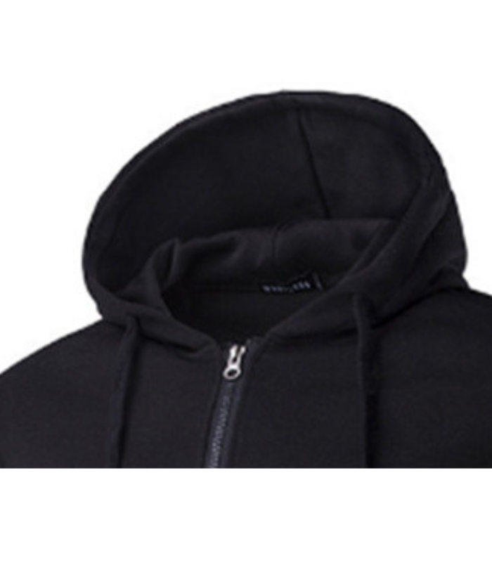 ZITY Men's Long Sleeve Solid Color Fleece Kangaroo Pocket Hoodie-DUMFH04879 | Zitysports