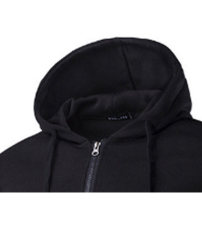 ZITY Men's Long Sleeve Solid Color Fleece Kangaroo Pocket Hoodie-DUMFH04879 | Zitysports