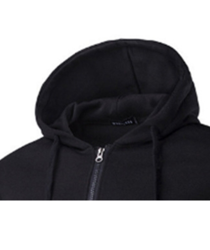 ZITY Men's Long Sleeve Solid Color Fleece Kangaroo Pocket Hoodie-DUMFH04879 | Zitysports