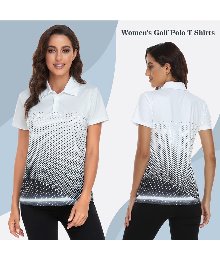 ZITY Women's Tennis Button-Up Short Sleeve Fast Dry Polo Shirt-ZPK001220 | Zitysports