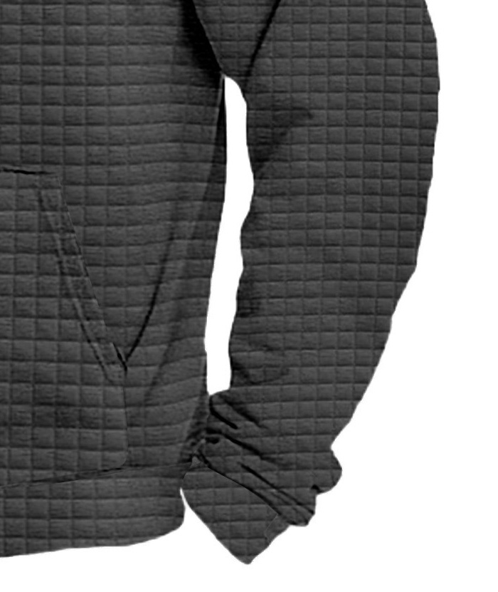 ZITY Men's Trendy Fashion Waffle Knit Sweatshirt Hoodie-DUMFH04886|Zitysports
