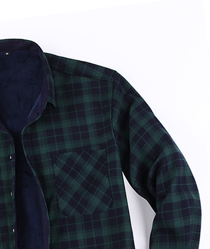 ZITY Men's Slim Fit Long Sleeve Plaid Shirt-DUMJA05351|Zitysports