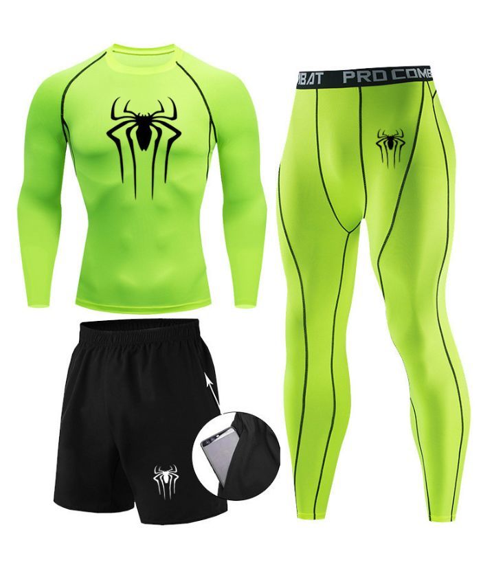 ZITY Men's Dri Fit Three Piece Compression Suit-DUMTR05987