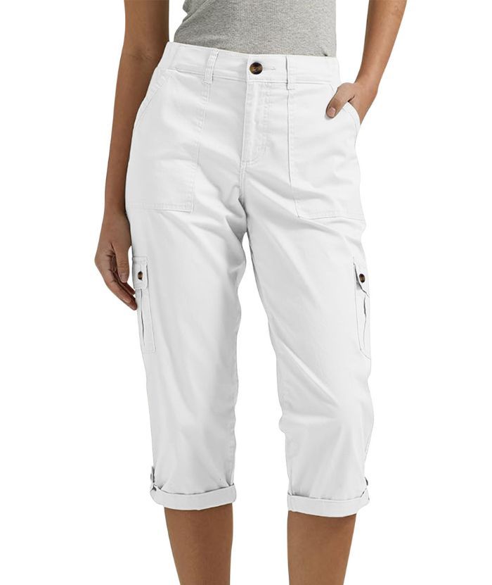 ZITY Women's Solid Color Multi Pocket Three Quarter Pant-DUWCS06170