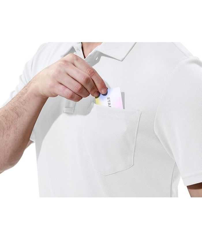 ZITY Men's Button Up Quick Dri Casual Polo Shirt-CEMPO03494