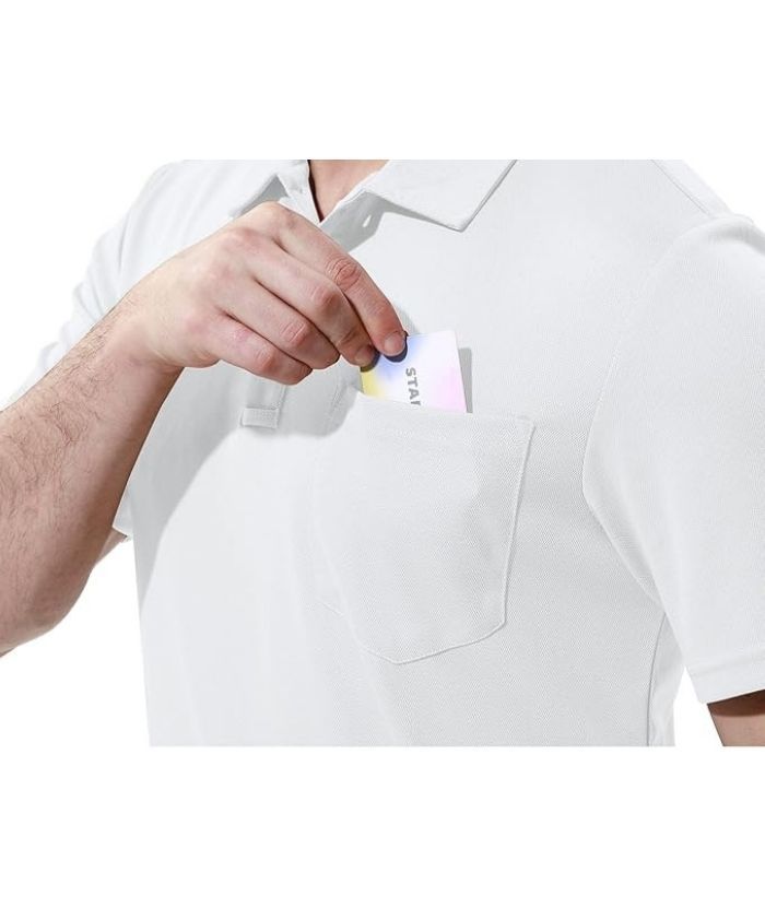 ZITY Men's Button Up Quick Dri Casual Polo Shirt-CEMPO03494