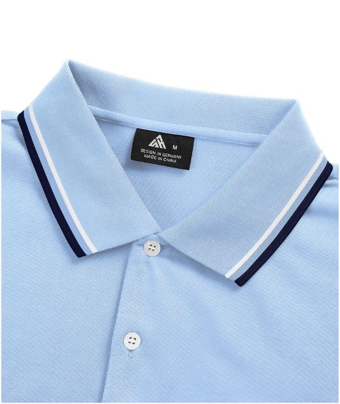 ZITY Men's Button Up Dri Fit Golf Polo Shirt-CFMPO00134