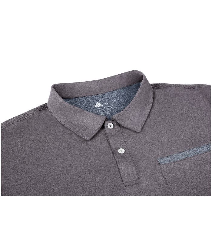 ZITY Men's Moisture Wicking Dri Fit Sports Polo Shirt-ZPK007926